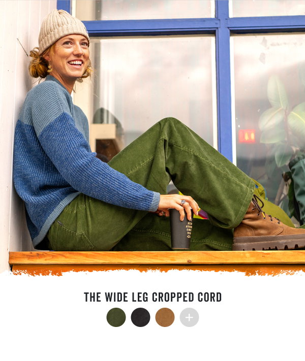 Shop the Wide Leg Cropped Corduroys