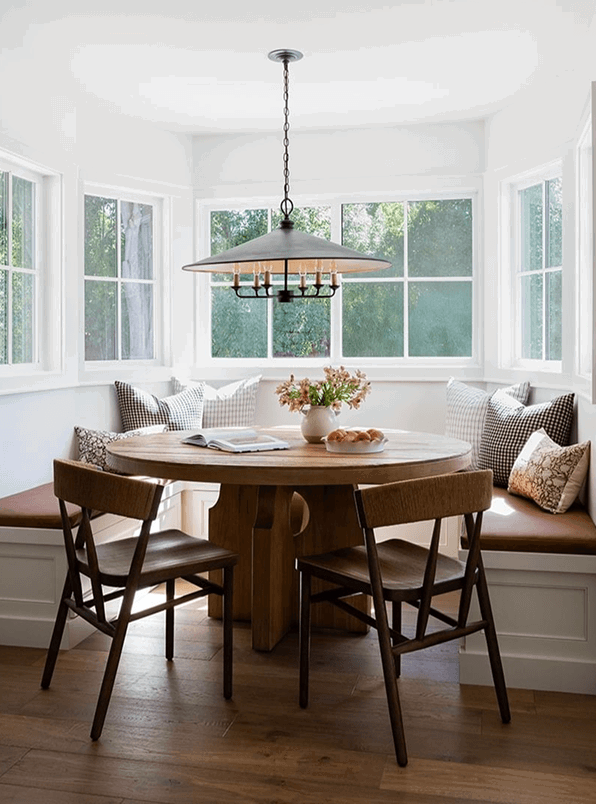 Allandale Brown Round Wooden Dining Table