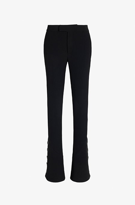 Althea Pant in Bi-Stretch Double Wool in Black