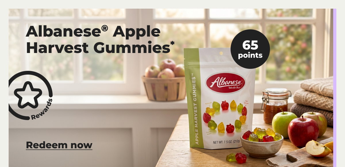 Albanese® Apple Harvest Gummies* - Redeem now