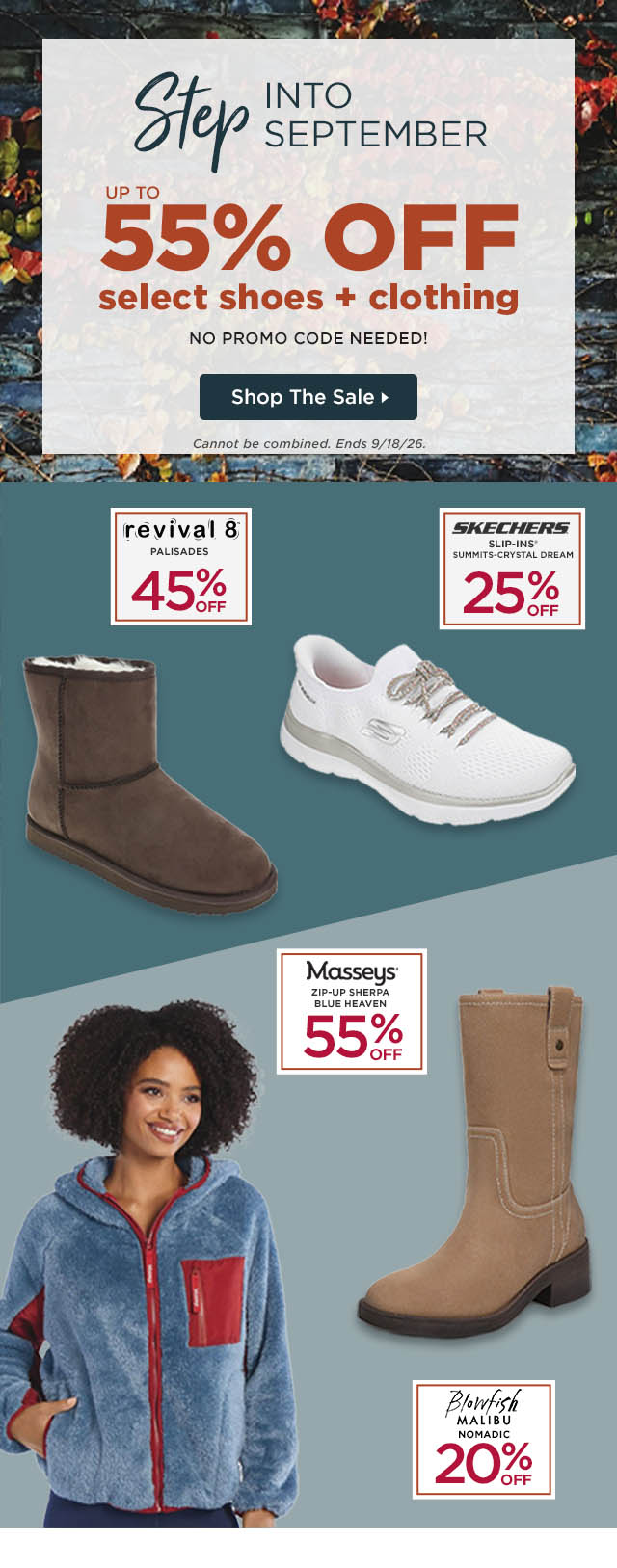 Shop Step into September Sale Kickoff