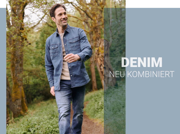 Klassisches Jeanshemd, Baumwoll-Mix