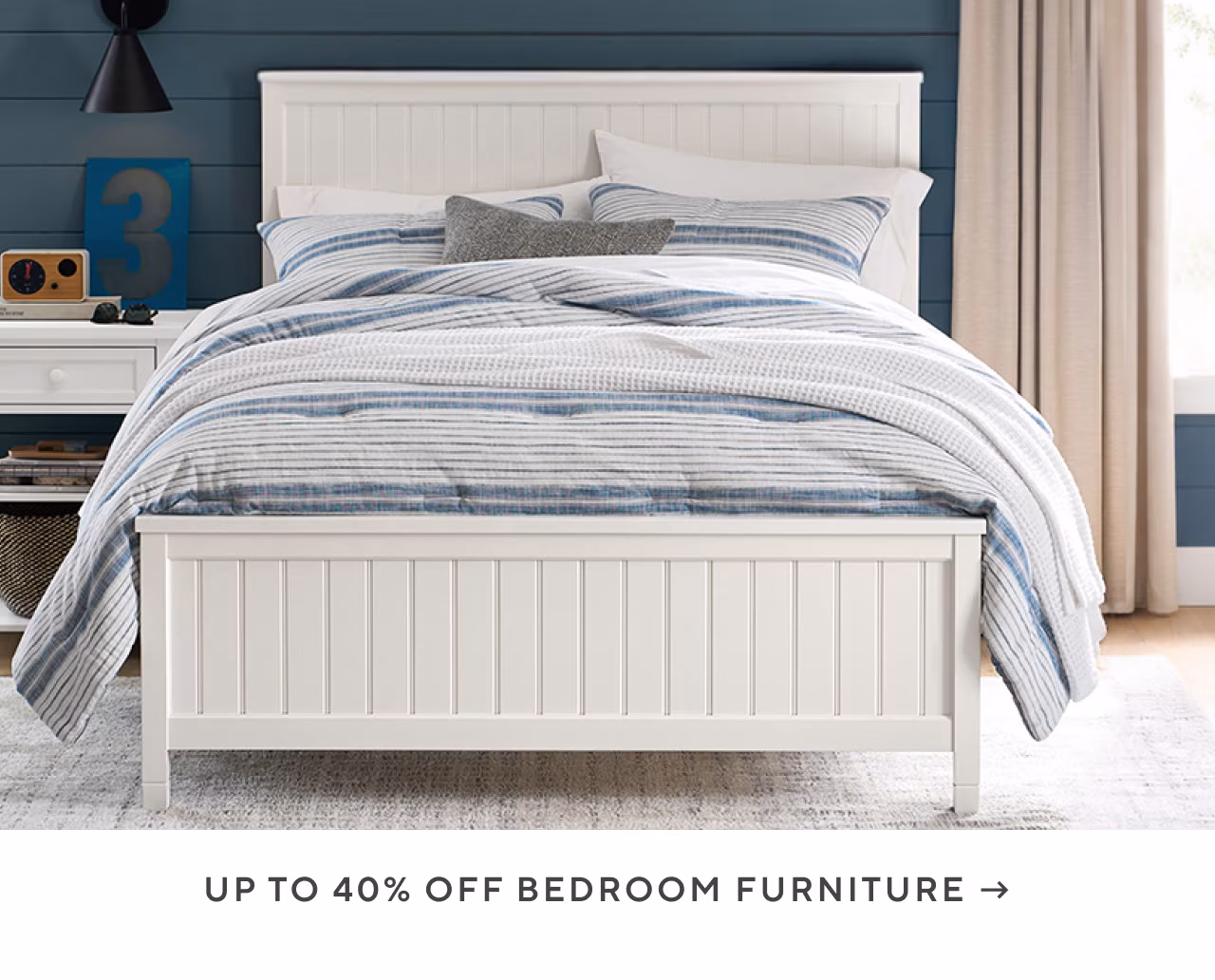 Up to 40% off bedroom furniture
