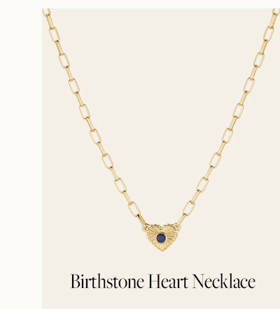 Birthstone Heart Necklace