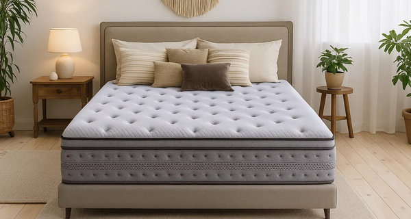 Matelas nuage à mémoire de forme et ressorts ensachés