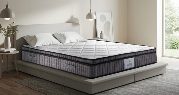 Matelas Céleste à mémoire de forme et ressorts ensachés. Sampur