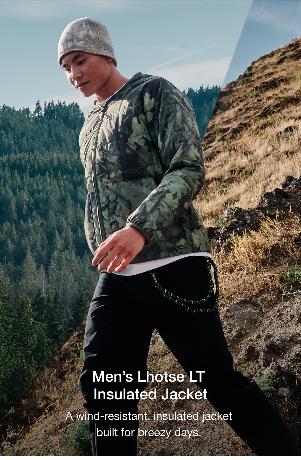 Men's Lhotse LT Insulated Jacket. A wind-resistant, insulated jacket built for breezy days.