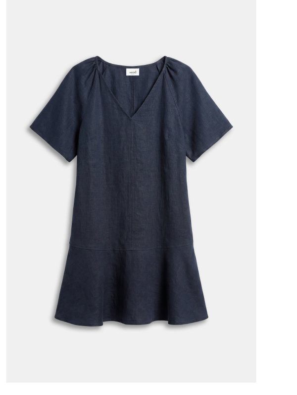 Core Linen Flutter Mini Dress