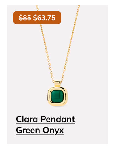 Clara Pendant Green Onyx