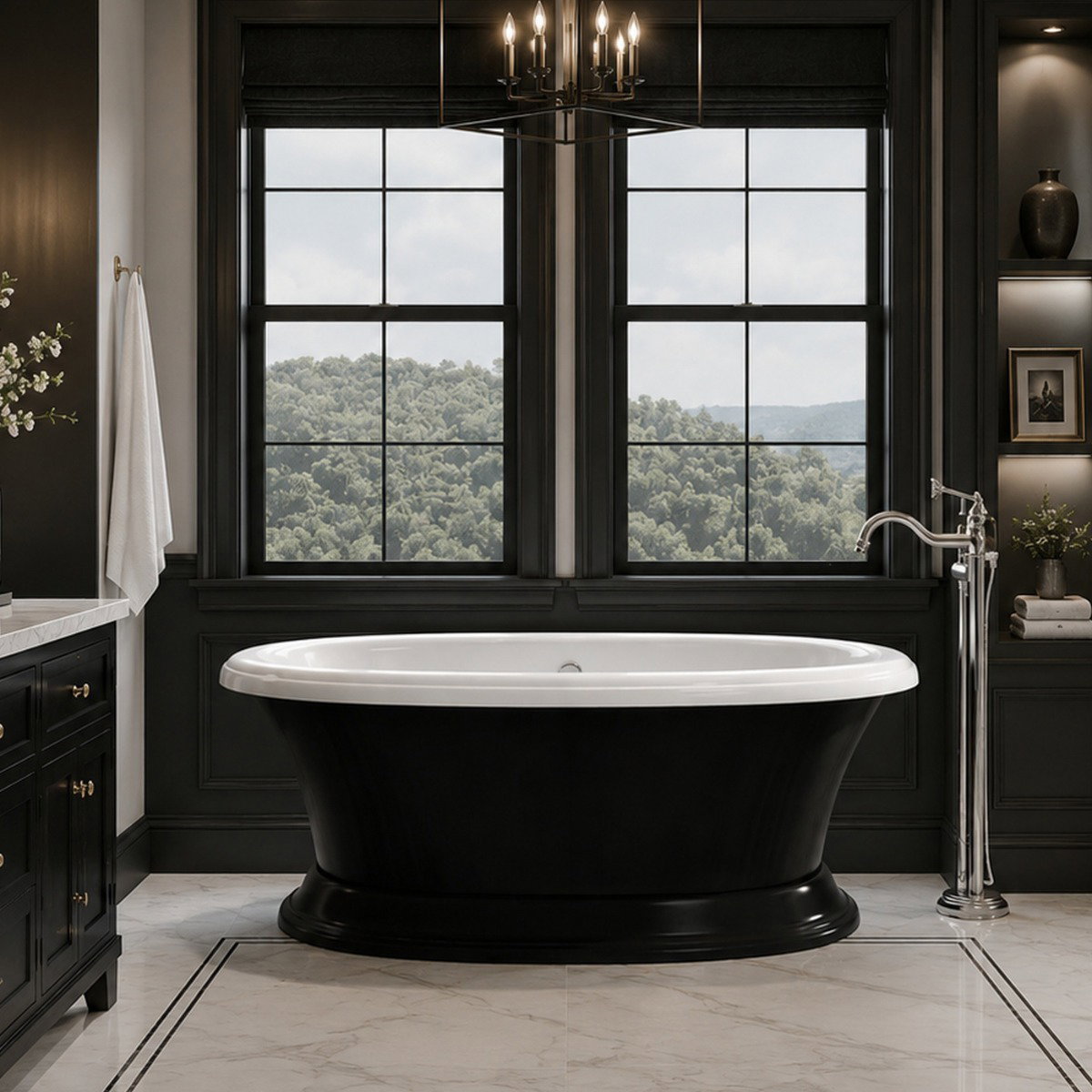 Image of Everett 66 Inch Freestanding Air Massage Tub