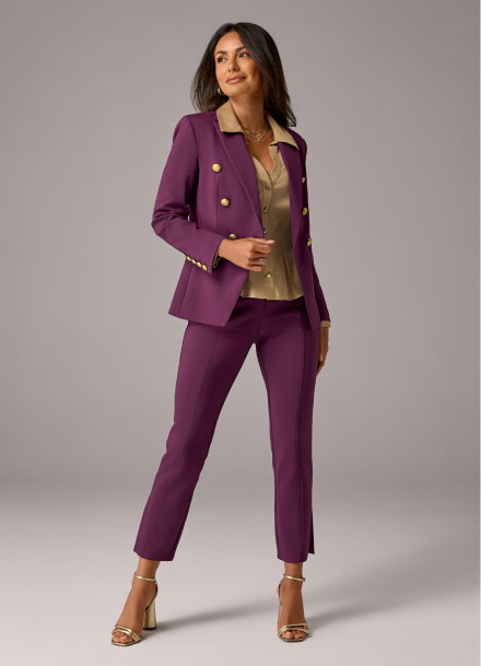 Newport Modern Slim Straight Side Slit Trouser Pant