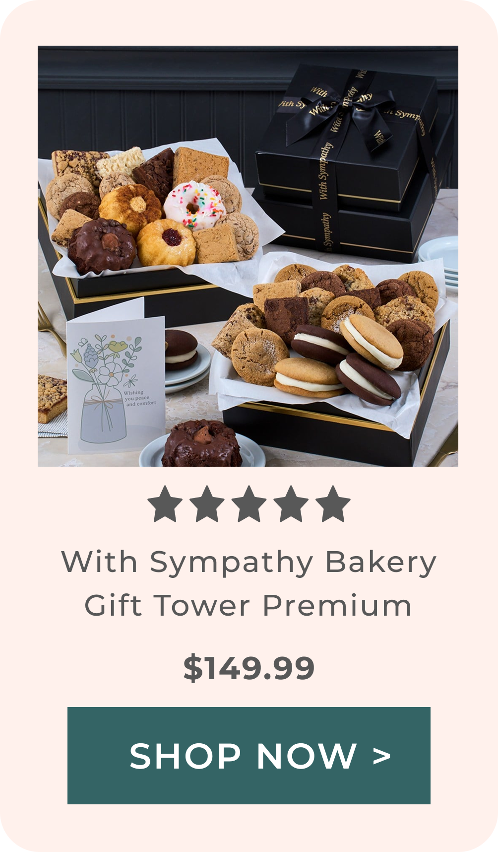 With sympathy Bakery Gift Tower Premium 
