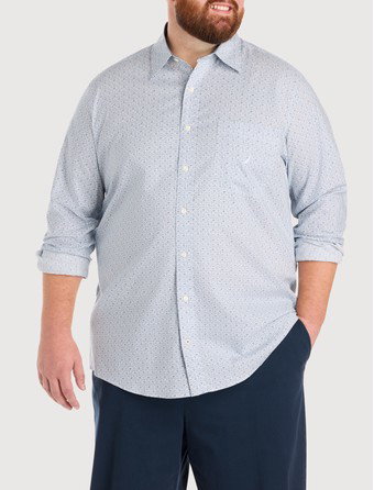 Geometric Print Sport Shirt