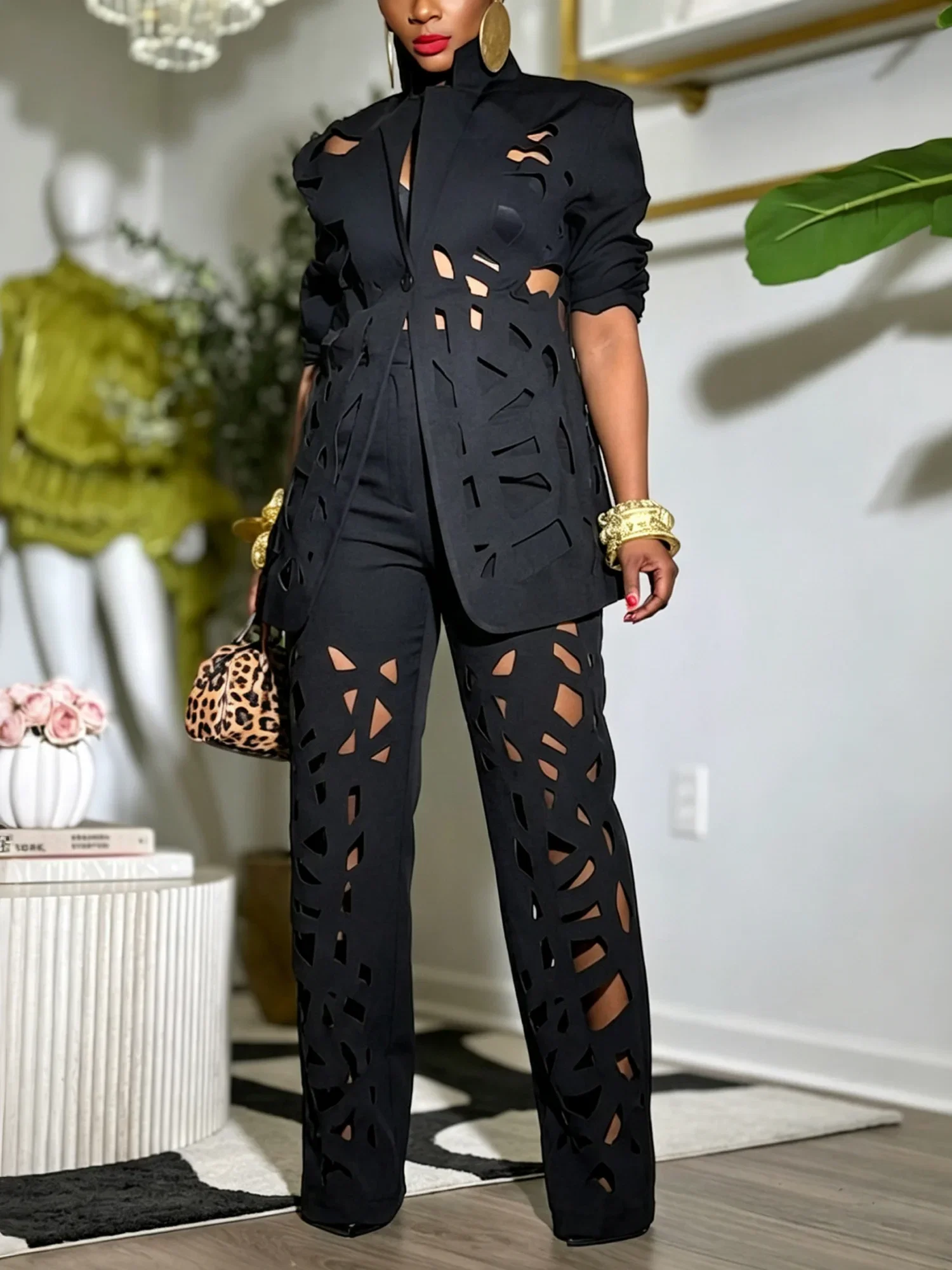 Urban Plain Devore Straight Pants