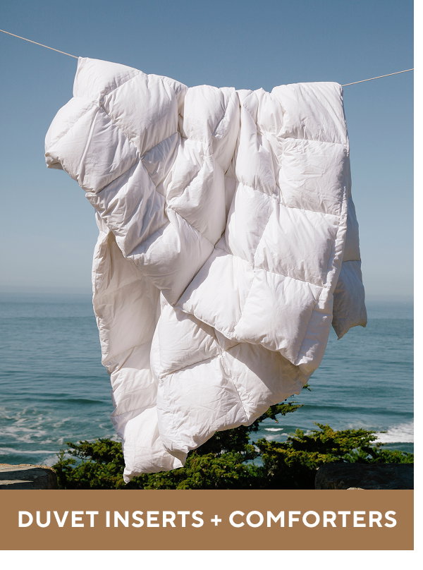 Duvet Inserts + Comforters