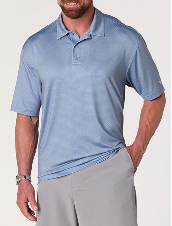 Geometric Dot Performance Polo Shirt