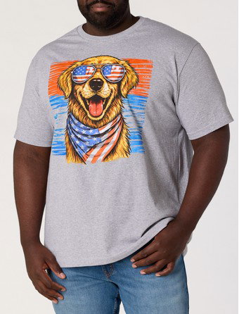 Independence Day Dog Graphic T-Shirt