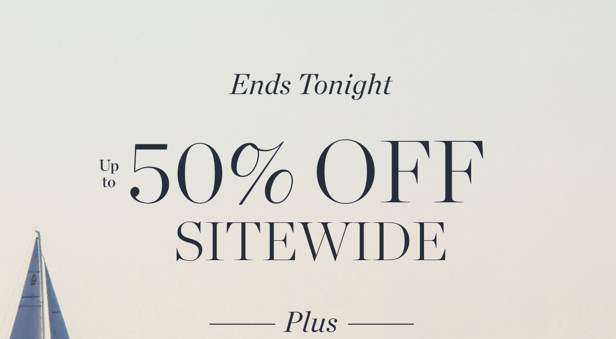 Up to 50% Off Sitewide