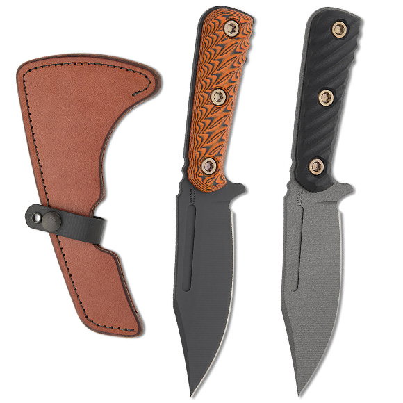 RMJ Tactical UCAP Fixed Blades and CLW Leather Sheath
