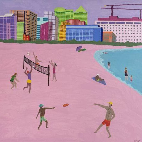 Fun at the beach painting