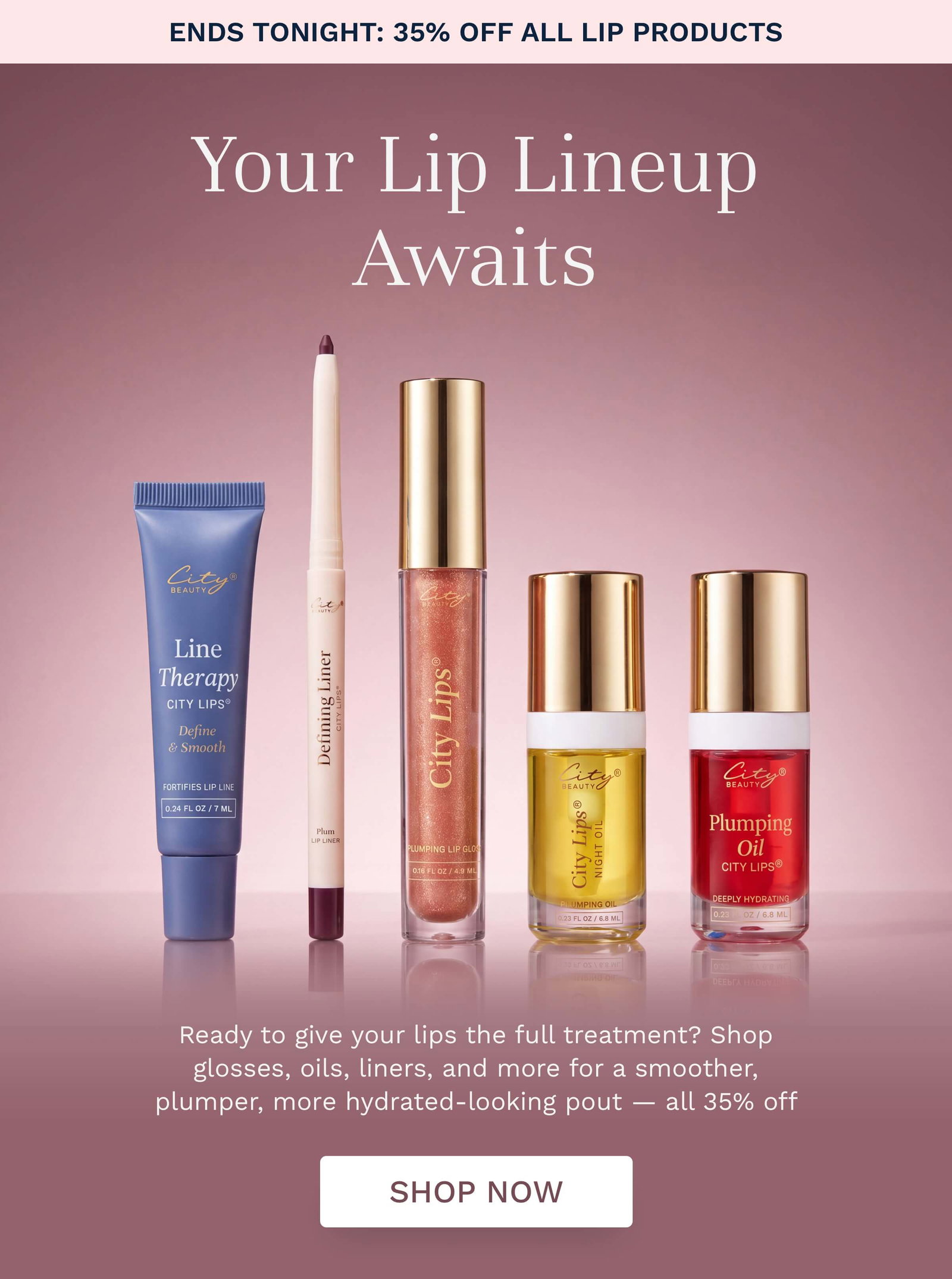 give your lips the full treatment and save 35% off!