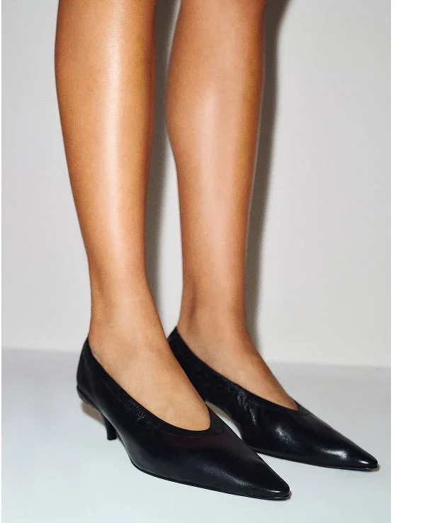 Chaussures à talons froncées Calista