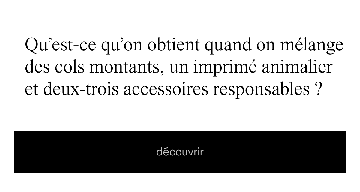 découvrir