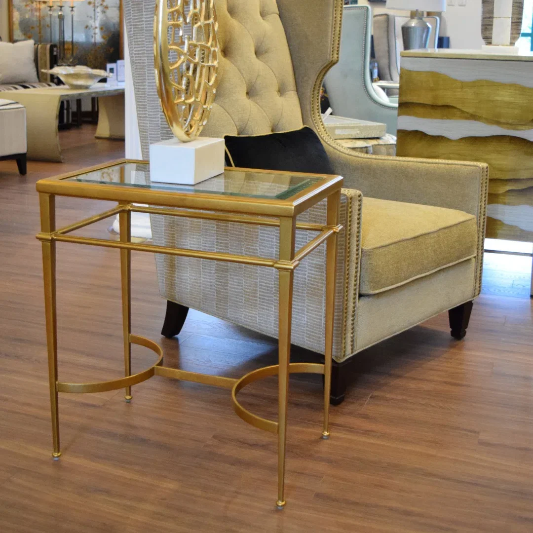 Madeleine Glass End Table