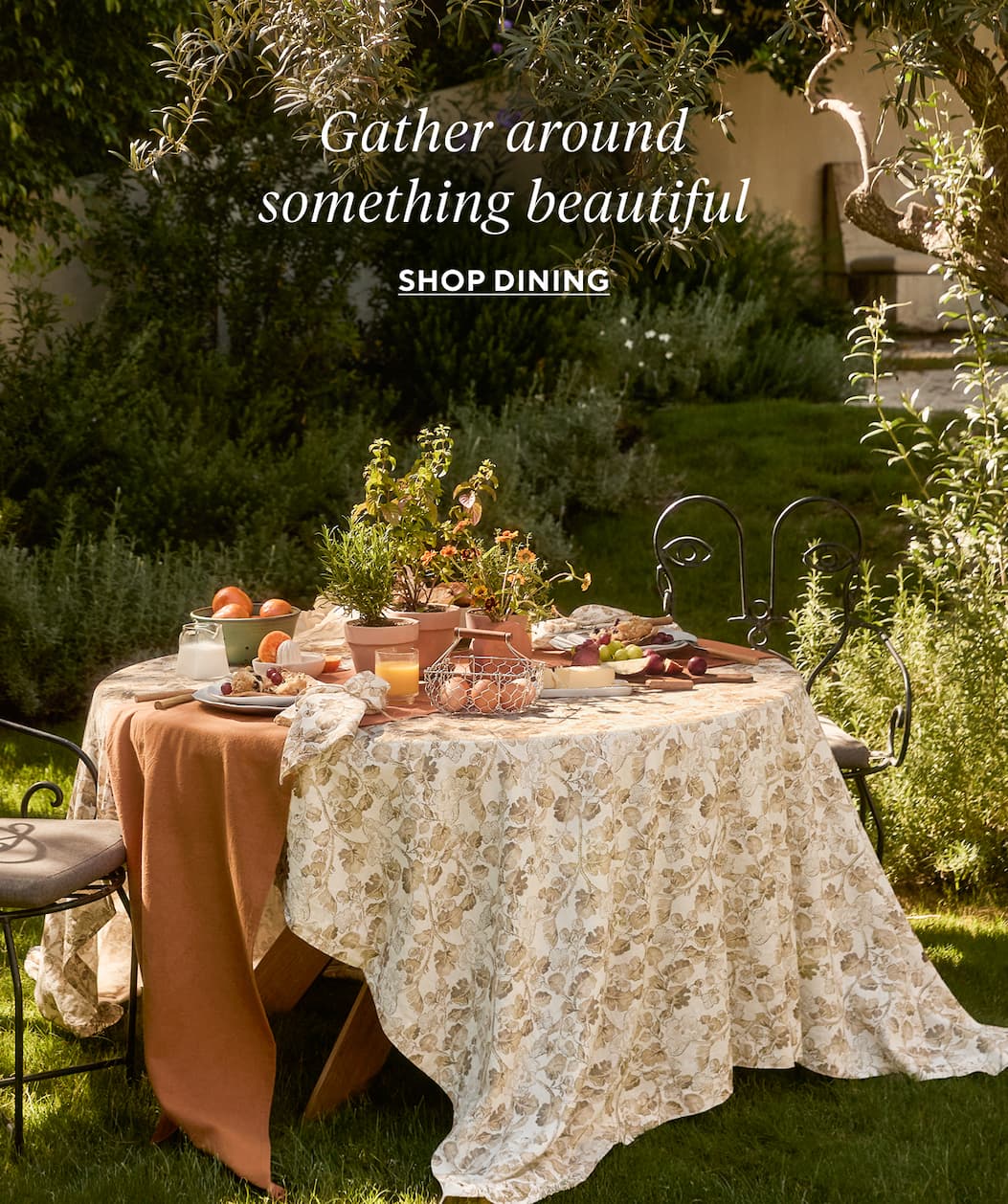 Gather around something beautiful Shop Dining >