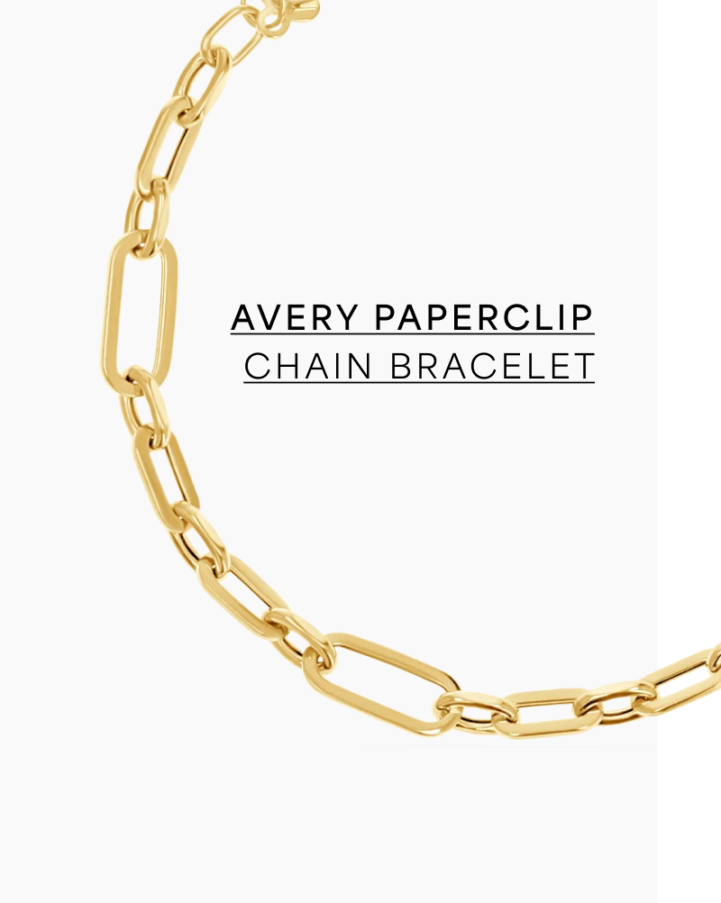 Avery Paperclip Chain Bracelets