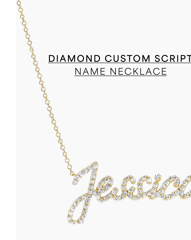 Diamond Custom Name Necklace