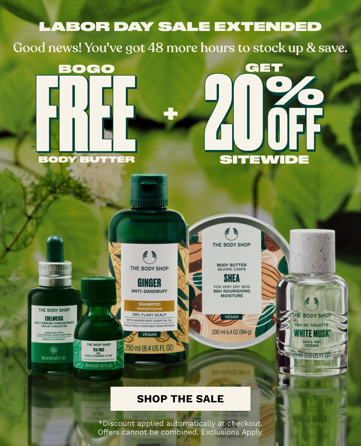 Labor Day Sale Extended - BOGO FREE Body Butters and 20% off sitewide
