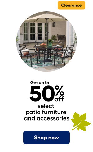 Get up to 50% off Select Patio furniture & accessories. Shop now