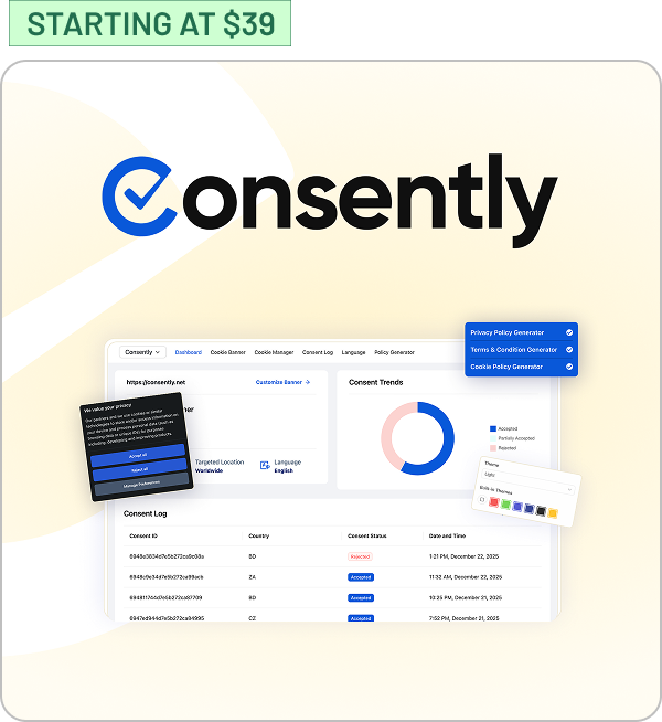 Shop Consently (starting at $39)