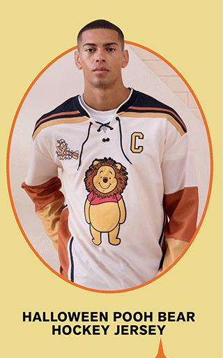 Halloween Pooh Bear Hockey Jersey