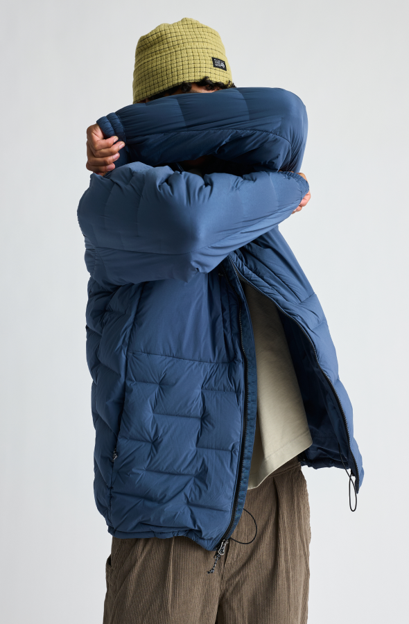 Model in the StretchDown™ Parka.
