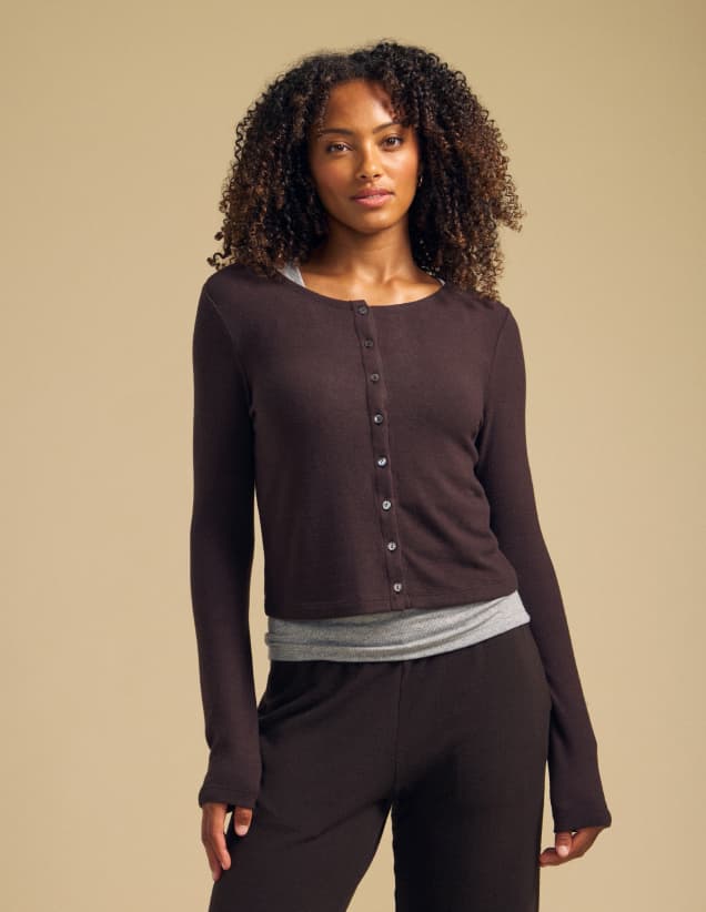 Image of model wearing Beatrice in Mole.