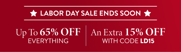 Up To 65% Off Everything | An Extra 15% Off | With Code: LD15