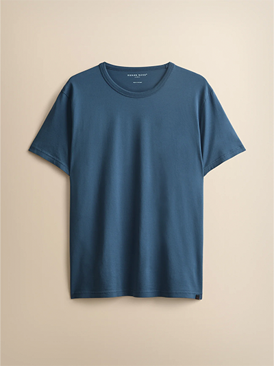 Men's Barny T-Shirt in Denim Blue