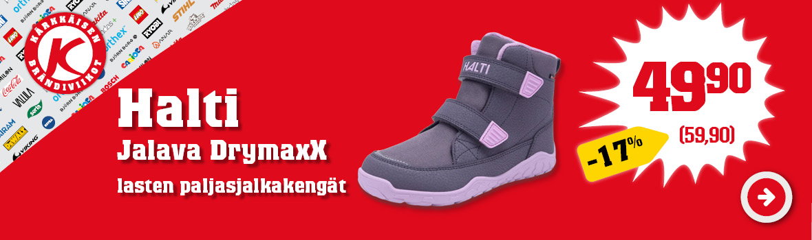 Halti Jalava DrymaxX lasten vedenpitävät paljasjalkakengät