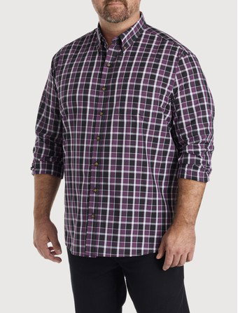Easy-Care Medium Plaid Sport Shirt