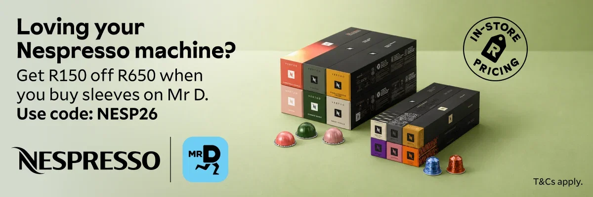 Nespresso offer on Mr D