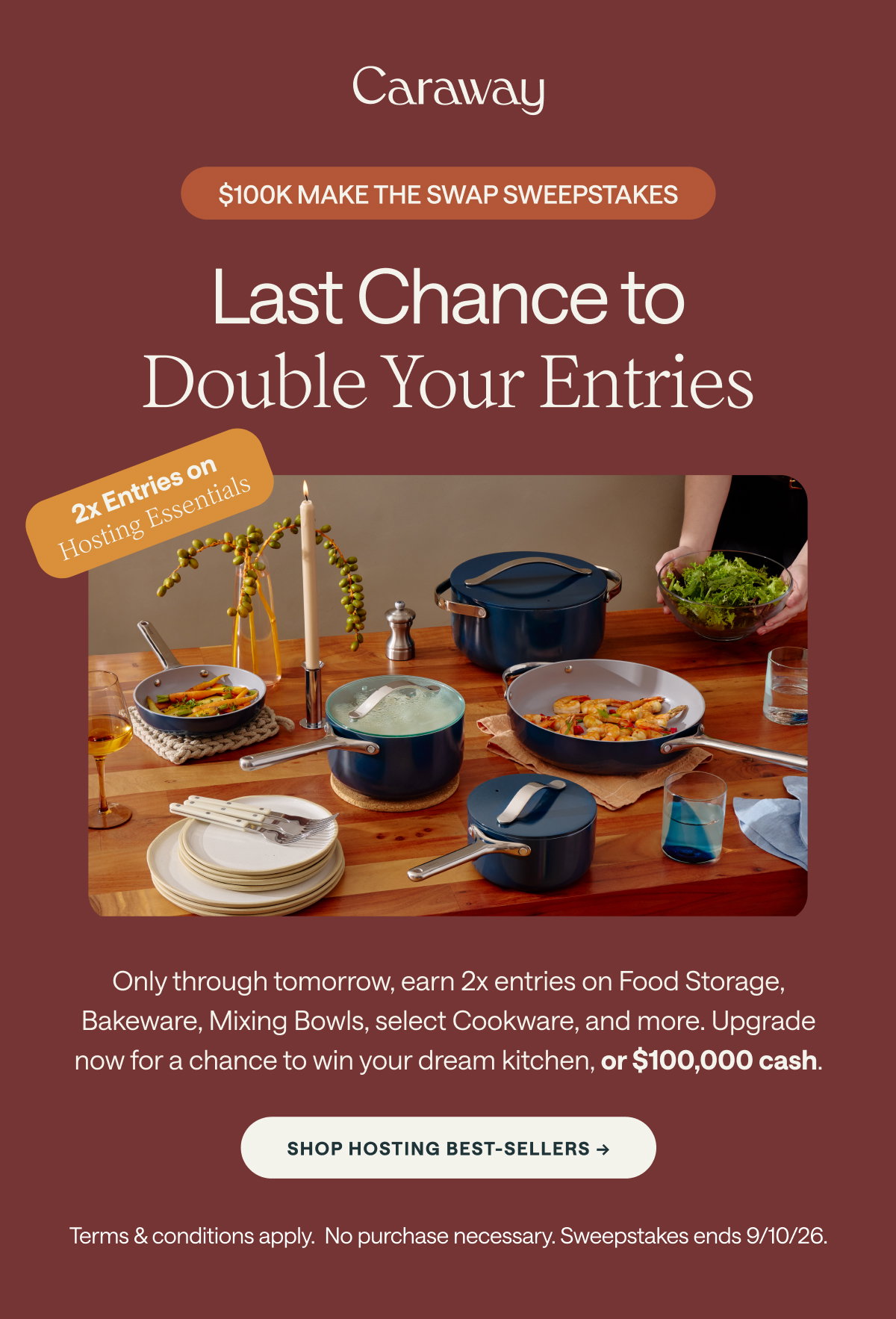 Last Chance to Double Your Entries | Shop Hosting Best-sellers