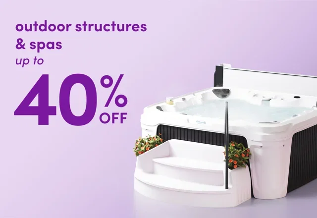 outdoor structure & spa clearance