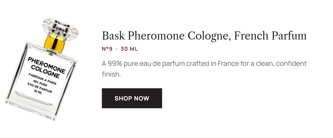 NO 9 Bask Pheromone Cologne French Parfum - 30 ml