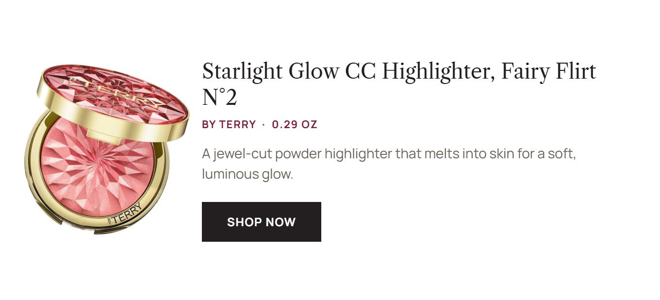 BY TERRY Starlight Glow CC Highlighter N2 Fairy Flirt 0.29 oz.