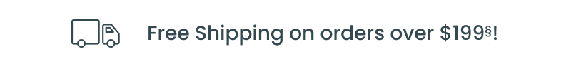 Free shipping on orders over $199