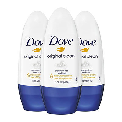 Dove Original Clean Roll-On Deodorant, 1.7 oz