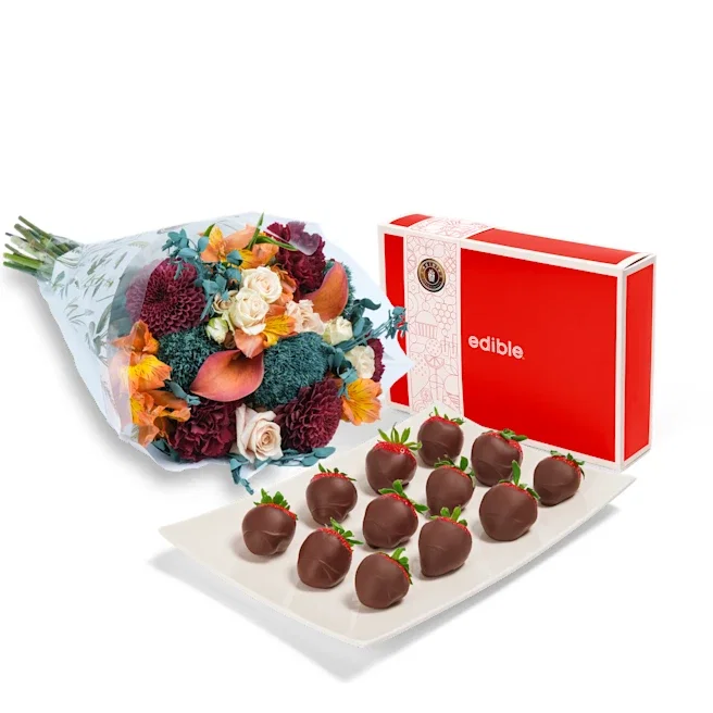 Bouquet with <br>Dipped Berries