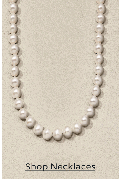 Pearl bead necklace. Click to Shop Necklaces
